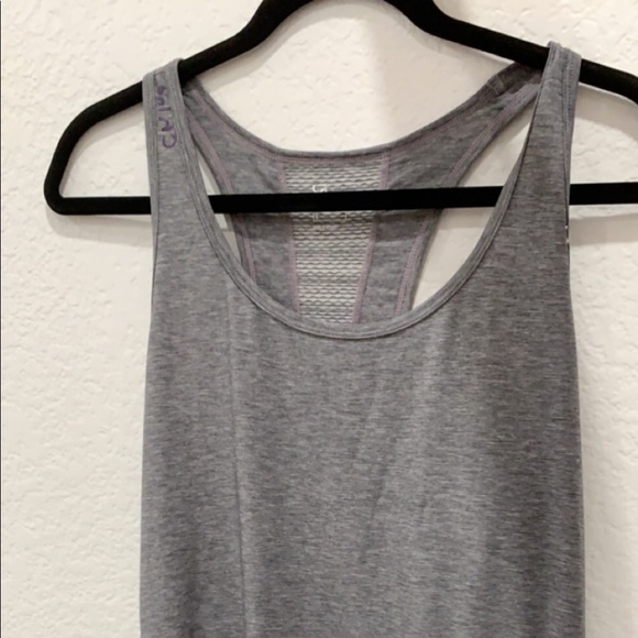 solid grey exercise tank - Picture 2 of 2